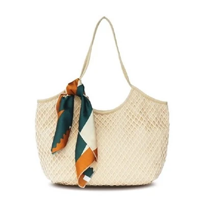 Bag Traeth Cotwm Sgrin Sidan